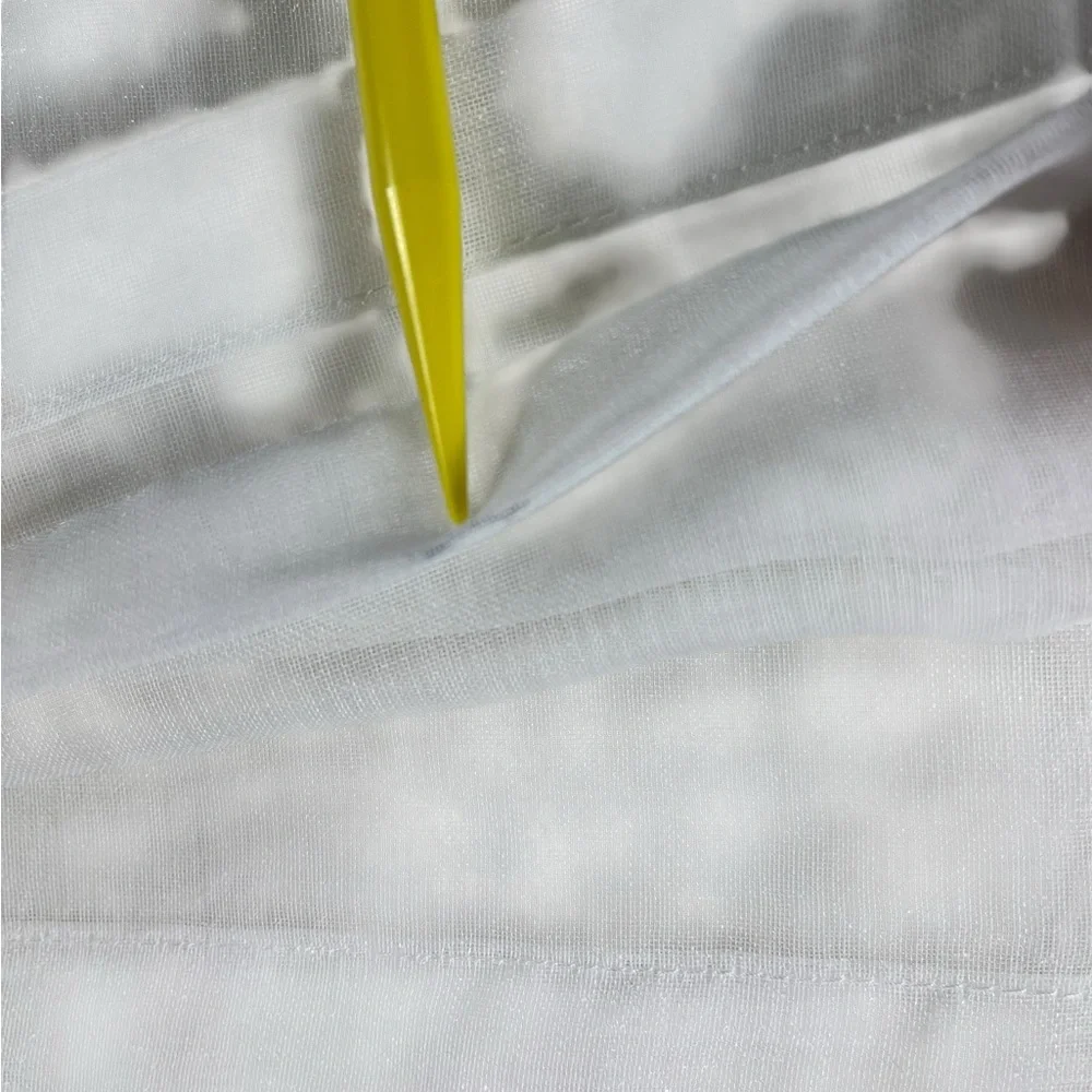 Dreaming Casa Solid Sheers White Rod Pocket Four (4) Panels 52